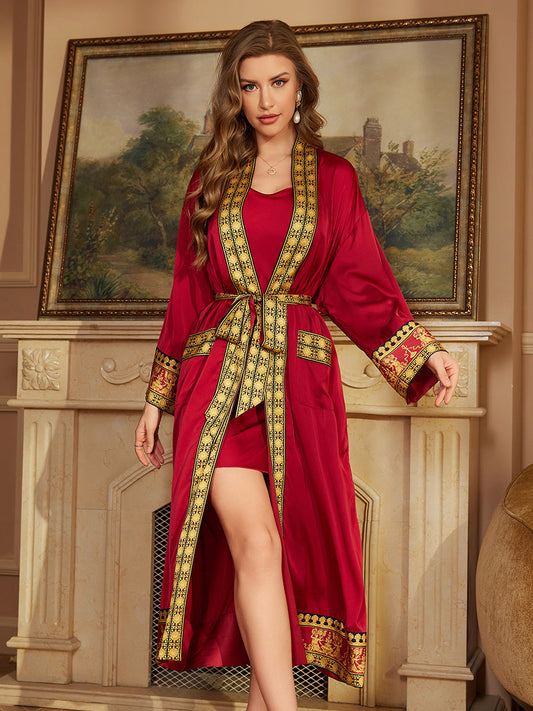 Red Luxury Satin Robe