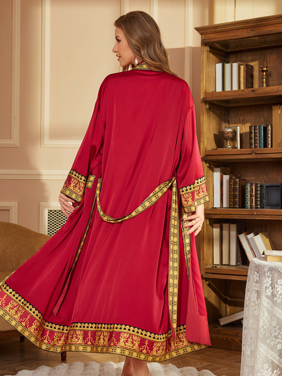 Red Luxury Satin Robe