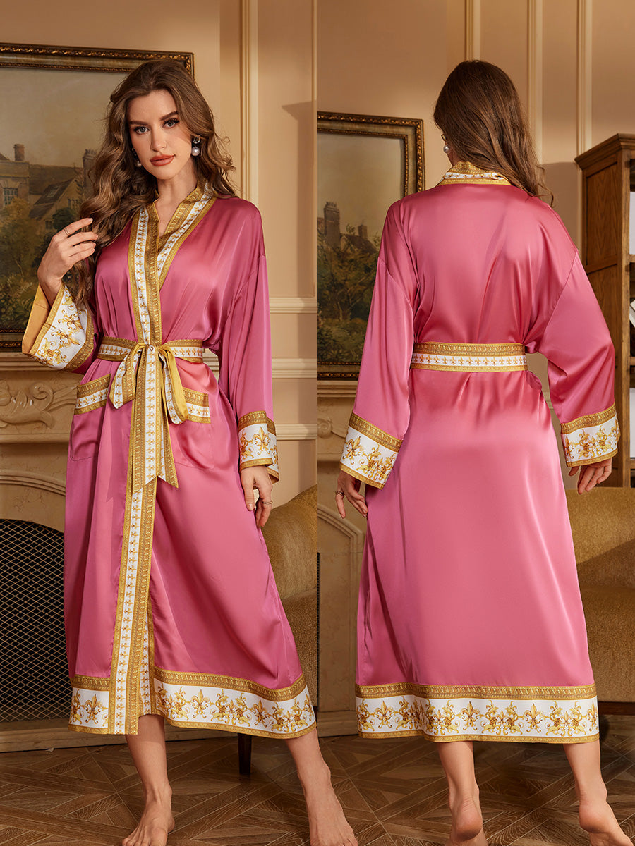 Rose Gold Satin Robe