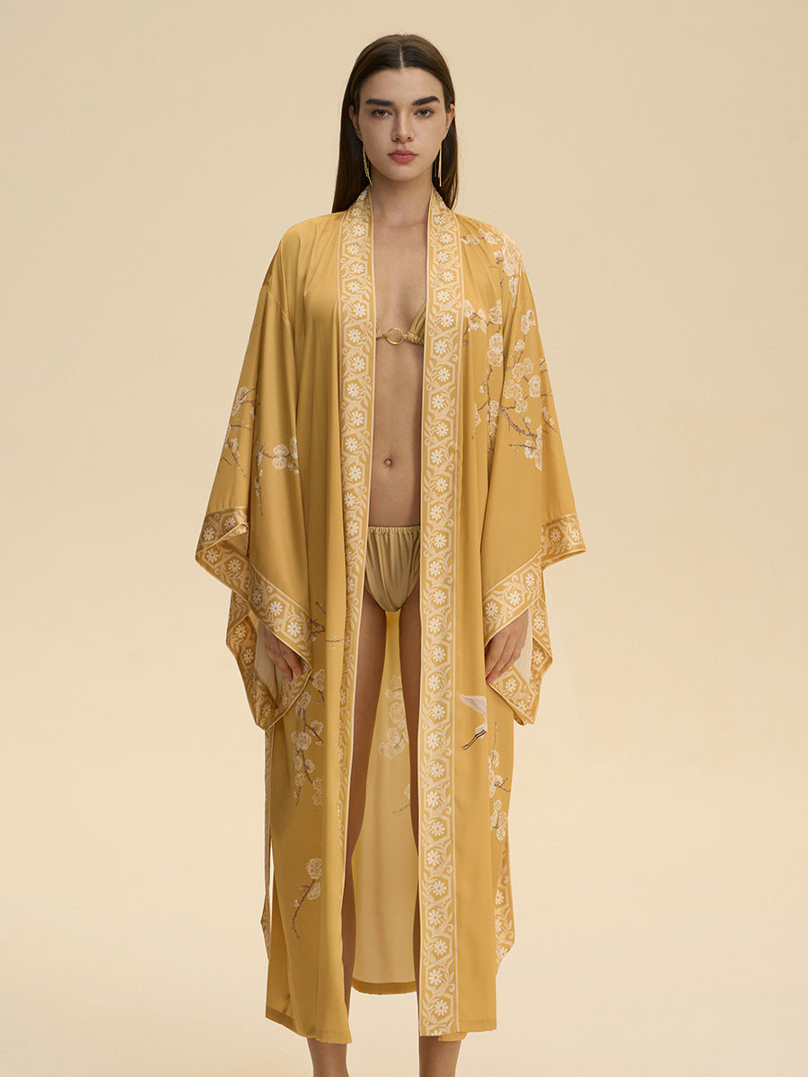 Crane & Plum Satin Robe