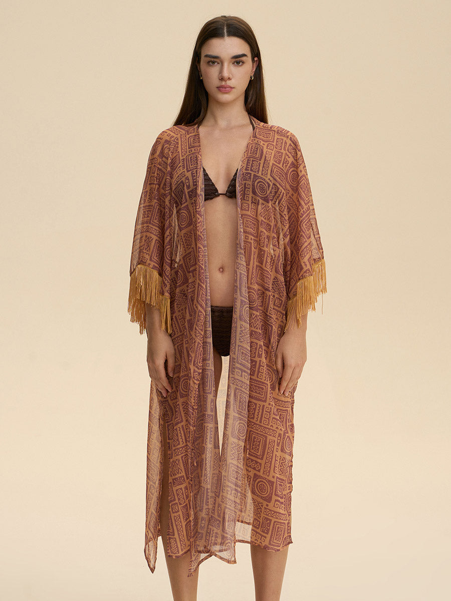 Bohemian Tribal Fringe Cover-Up
