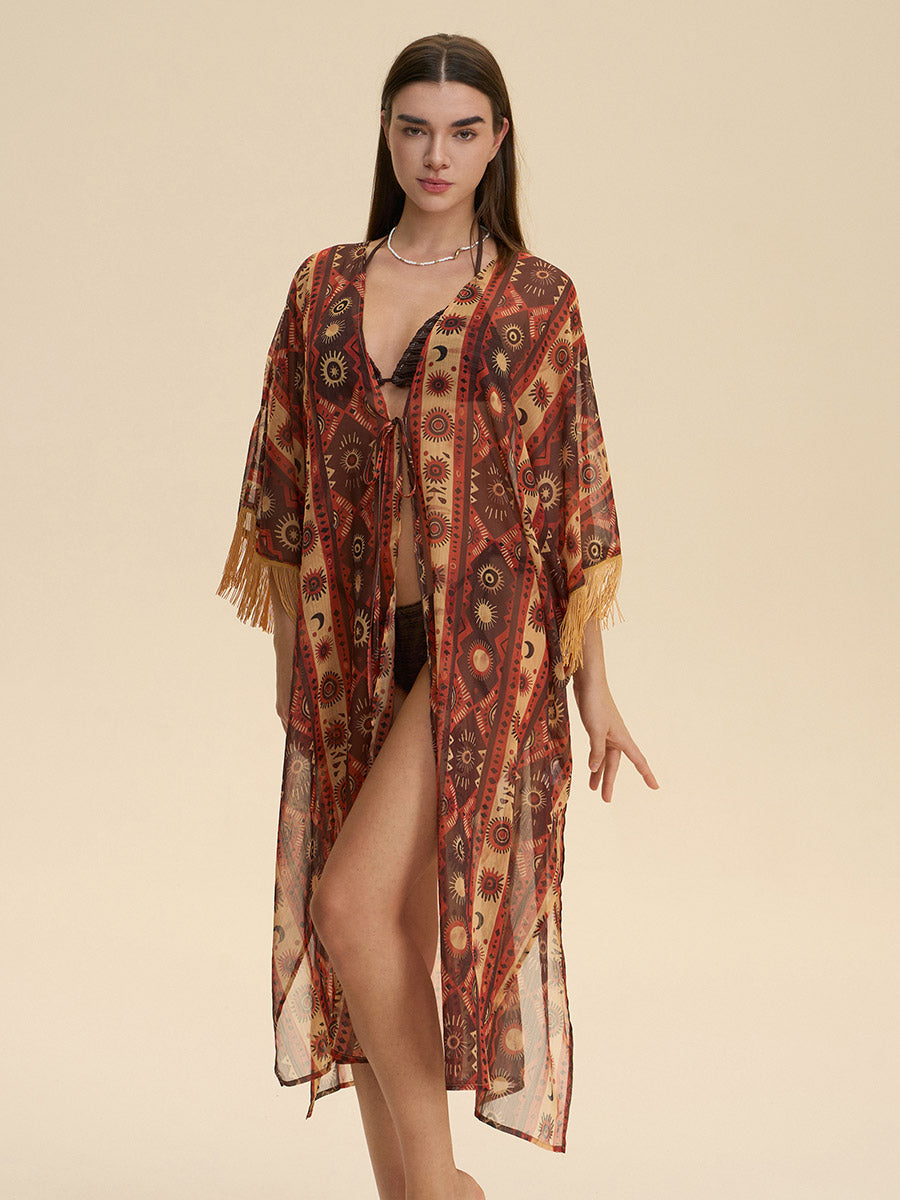 Bohemian Tribal Fringe Cover-Up