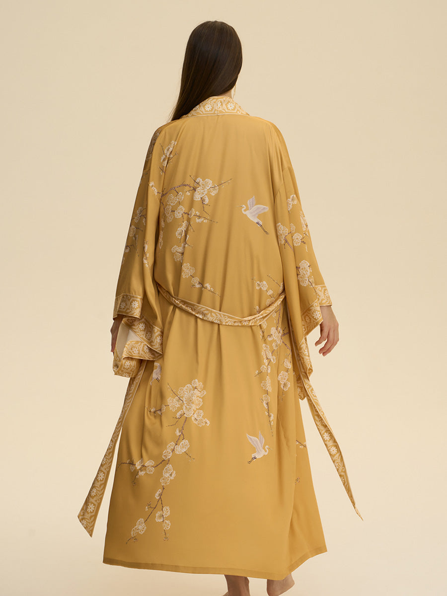 Crane & Plum Satin Robe