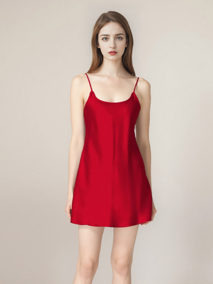 100% Pure Silk Scoop Neck Cami Nightgown