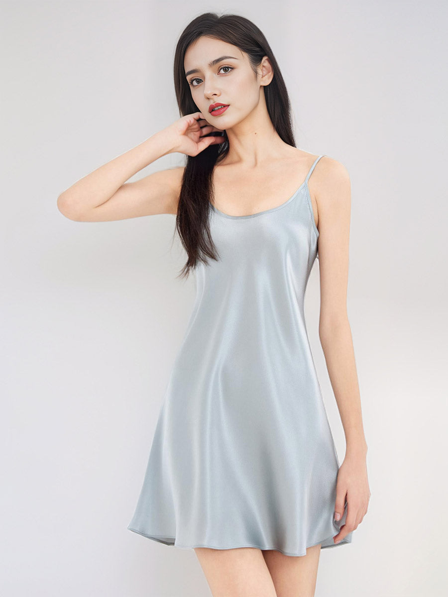 100% Pure Silk Scoop Neck Cami Nightgown