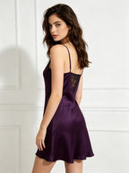 Romantic Lace 100% Pure Silk Mini Slip Night Dress
