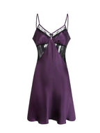 Romantic Lace 100% Pure Silk Mini Slip Night Dress
