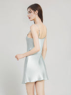 Luxury 100% Mulberry Silk Satin V-Neck Cami Night Dress