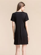 Soft Knit Silk Blend Midi Sleep Dress