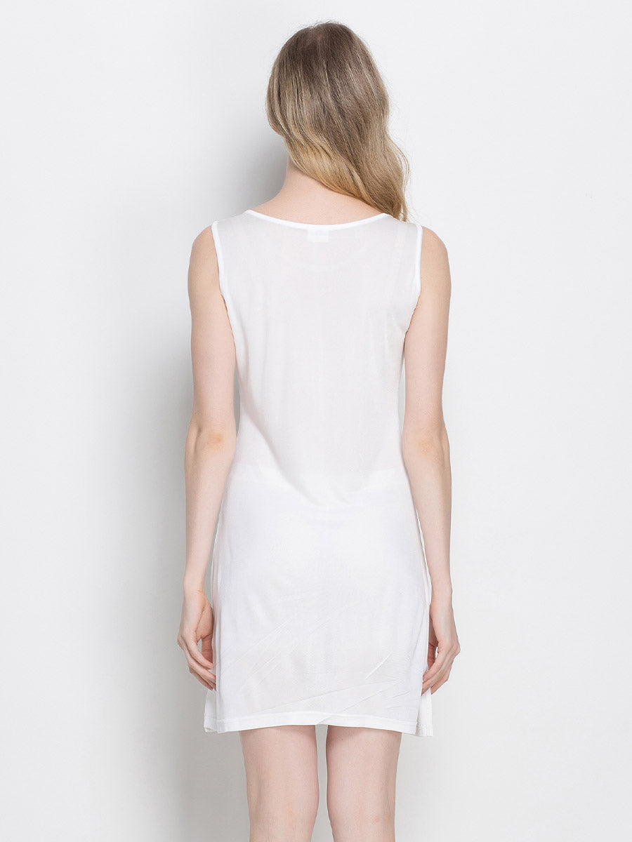 Sleeveless Silk Slip Dress Nightwear
