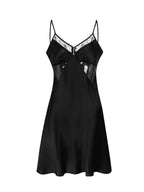 Romantic Lace 100% Pure Silk Mini Slip Night Dress