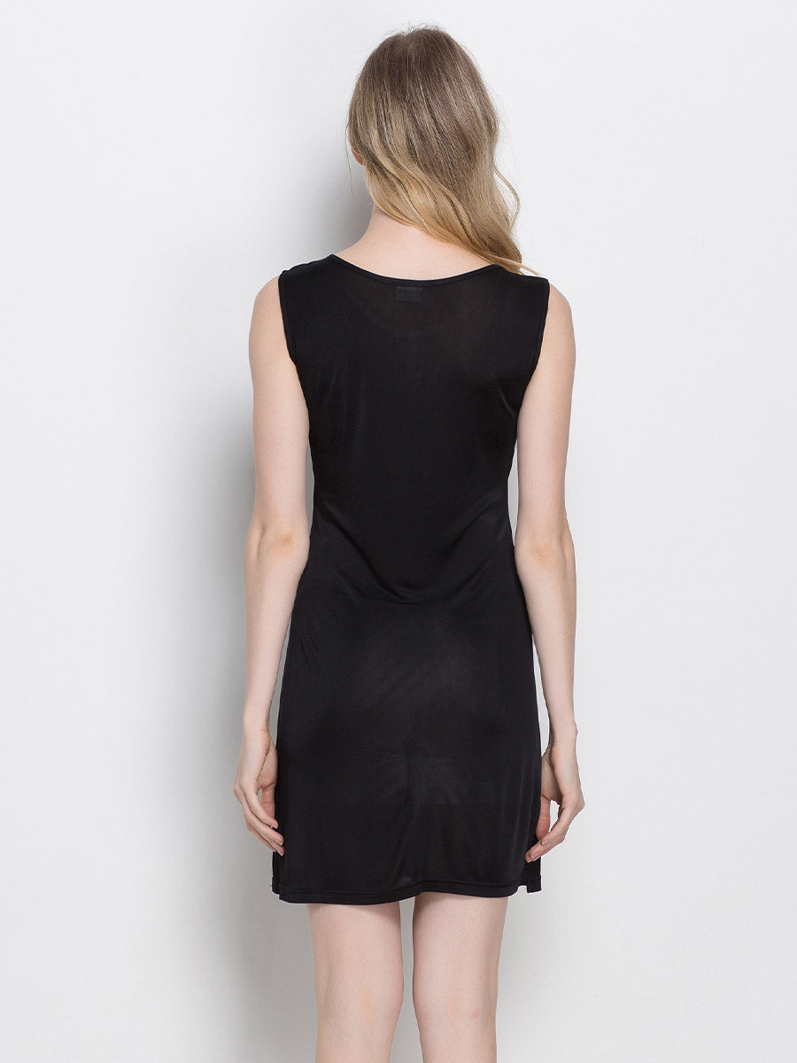 Sleeveless Silk Slip Dress Nightwear